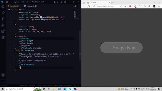 Css animated swipe button hover effect. Html and Css смотреть онлайн