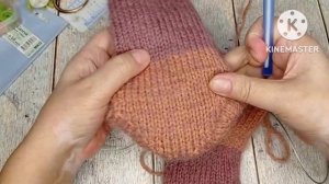 Вяжем спицами носки с пяткой Стронг...