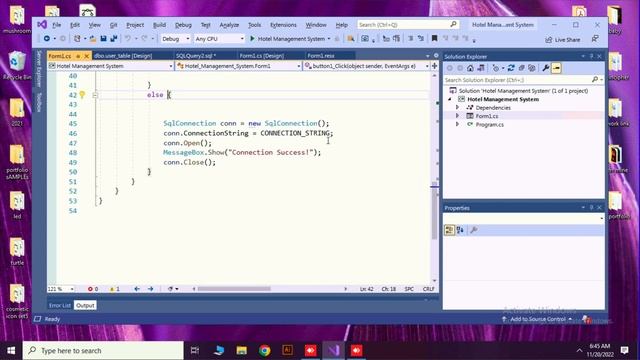 Create Database Table to keep admin login details | Hotel Management System using Visual C# (04) смотреть онлайн