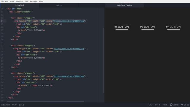 SVG Button Hover Animation With CSS смотреть онлайн