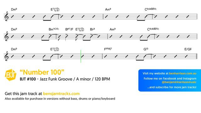 Jazz Funk Groove Jam Track In A Minor 