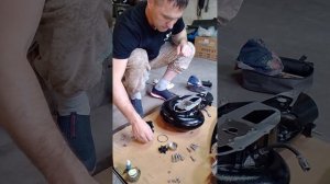 Новый мотор, сборка водомётной улитки и установка водомёта.Часть 1.