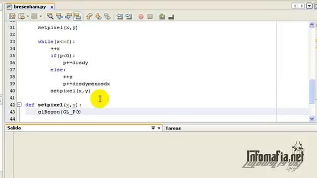 Python + OpenGL (PyOpenGL) Algoritmo de Bresenham смотреть онлайн