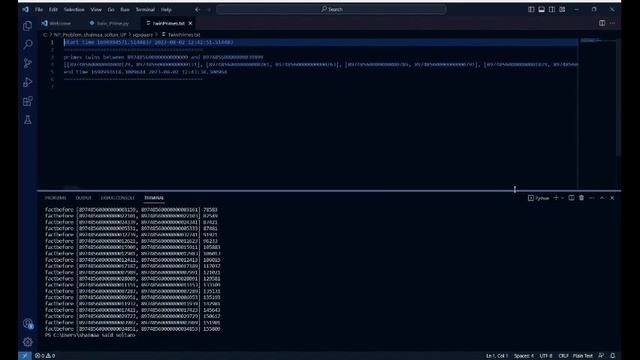 (Twin Primes) NP - problem using basic python library only. смотреть онлайн