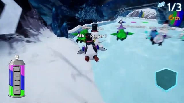 "БЕСПЛАТНЫЕ ИГРЫ СТИМ"#1 Snowpainters - гонка пингвинов смотреть онлайн