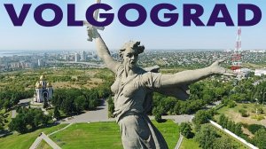 Город Волгоград ~ обзор виды сверху с высоты птичьего полета ~ Мамаев Курган