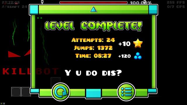 NEW HARDEST - KILLBOT - By Lithifusion & Boldstep - (EXTREME DEMON) [CZ] //Geometry Dash// смотреть онлайн