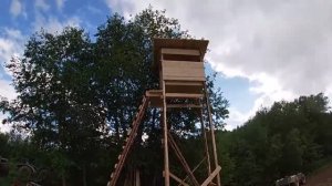 Вышка для охоты на медведя и кабана. Как мы их строим.