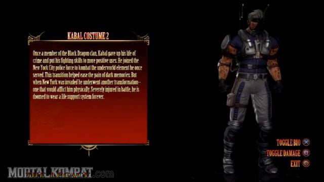 Mortal Kombat (2011) - Playstation 3 & Xbox 360 - Kabal - Biography - Alternate смотреть онлайн