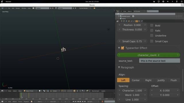 Blender Typewriter Addon смотреть онлайн