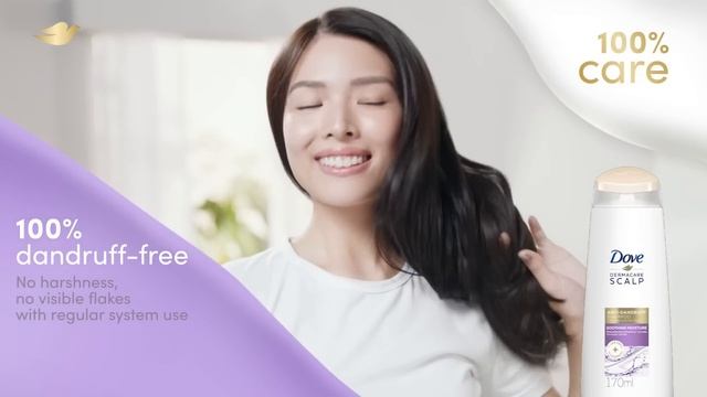 100% Care For Dandruff-free Hair With Dove Derma Scalp!