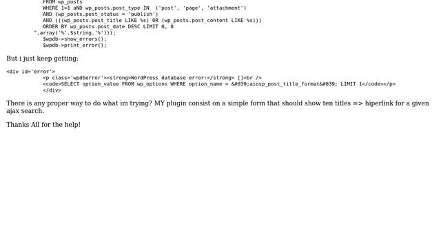 Wordpress: AJAX search posts and pages смотреть онлайн