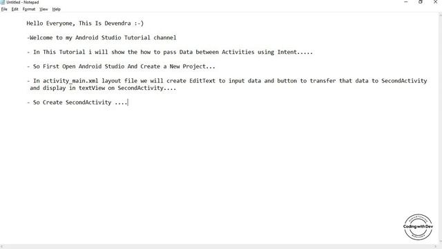 How to pass data one activity to another activity using intent in Android studio | andorid studio смотреть онлайн