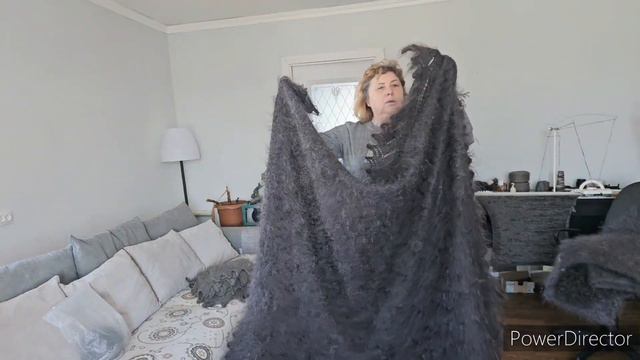 пуховые платки кольцами, пушистые и мягкие, шапки 89608709467