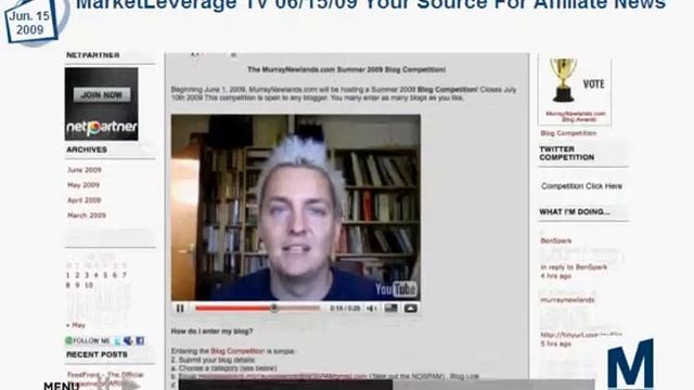 MarketLeverage TV cover Murray Newlands Blog Competition смотреть онлайн