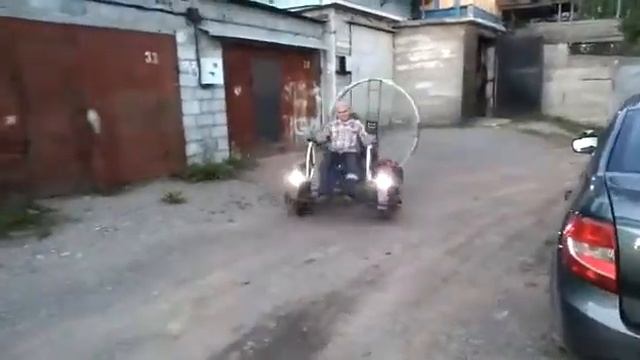 Аэротележка на моноколесах. смотреть онлайн