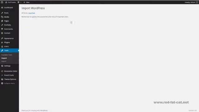 Import Demo Data in Full Frame WordPress Theme смотреть онлайн