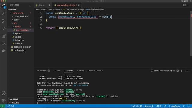 useWindowSize hook | Custom Hooks in React (in Hindi) - opendevs смотреть онлайн