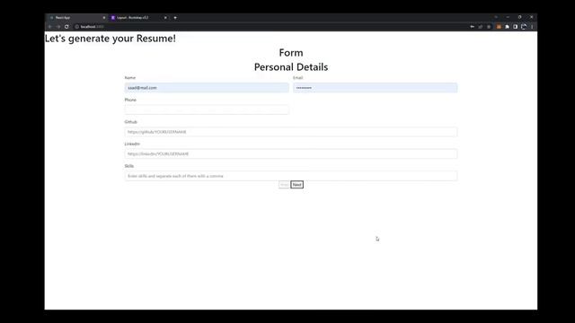 React JS Project - Resume Builder With React, Node and Express смотреть онлайн