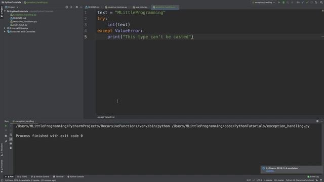 Python How to Use Try Except | Python for Beginners | MLittleProgramming смотреть онлайн