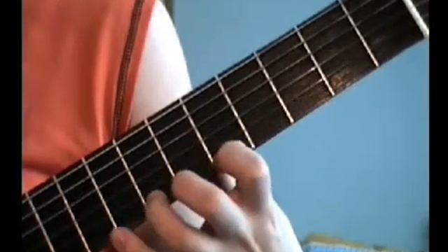 До мажор медленно левая рука - Уроки игры на гитаре смотреть онлайн