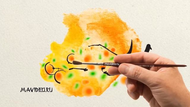 Ветка апельсина. Рисованное видео смотреть онлайн