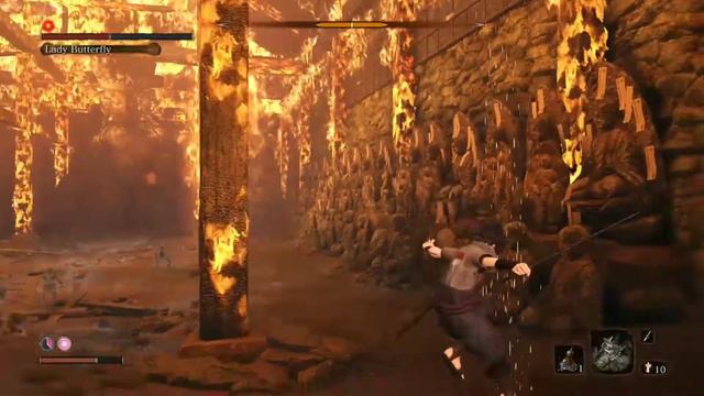 SEKIRO SHADOWS DIE TWICE (SASUKE MOD) VS LADY BUTTERFLY смотреть онлайн