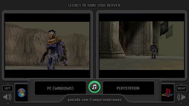 Legacy of Kain: Soul Reaver (PC vs PlayStation) Side by Side Comparison смотреть онлайн