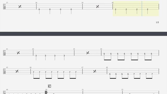 【ベース】管制塔/Galileo Galilei【TAB譜】