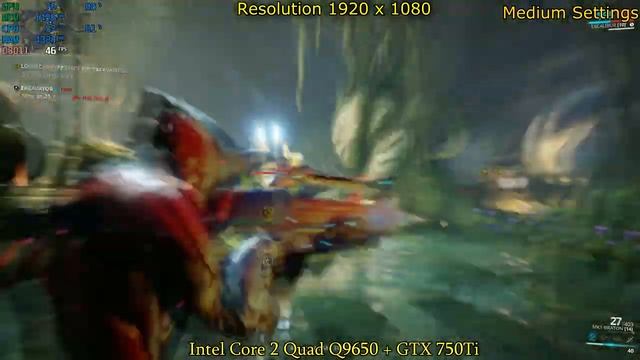 Warframe - Intel Core 2 Quad Q9650 - GTX 750Ti gaming benchmark смотреть онлайн