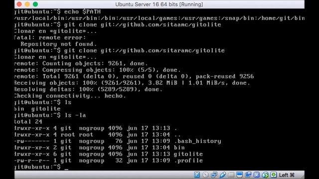 Git. Instalación gitolite смотреть онлайн