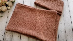 Связала базовый шарф из пуха норки?