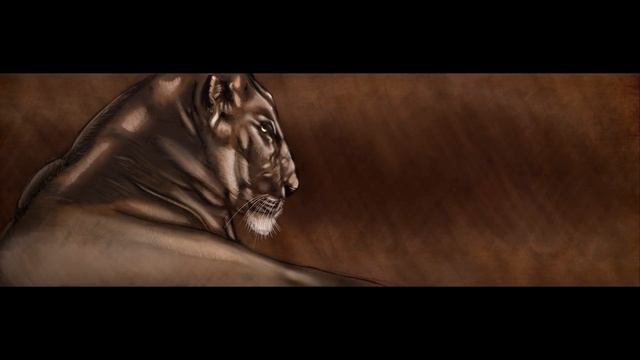 Lion Digital Painting смотреть онлайн