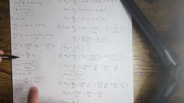 Finite Element Analysis - Determine Rotation at Pin Support A & Rotation & Displacement Under Load смотреть онлайн