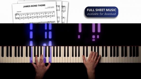 James Bond Theme - Piano Tutorial + Sheet Music