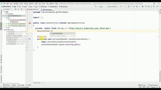 How to get JSON data from URL in android using Volley | Android JSON parsing from URL смотреть онлайн