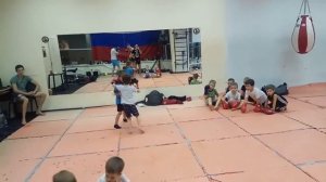 Детские спарринги. 4-6 лет. Тайский бокс. Тренер: Ратманский С.И. СК «Black Horse», Екатеринбург