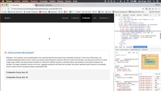 Creare siti con Bootstrap con un Metodo Efficace #8 - Accordion e Collapse смотреть онлайн