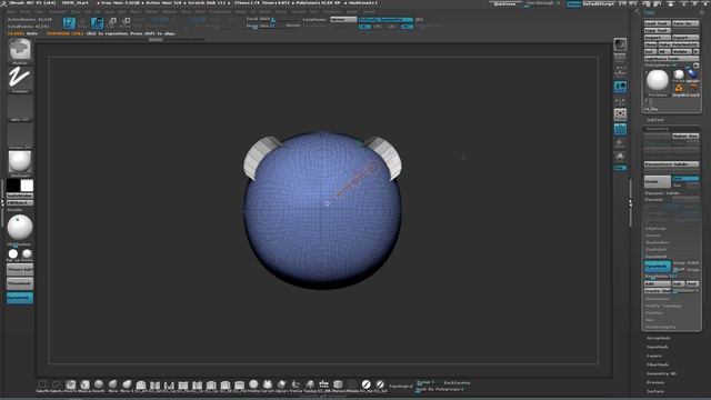 [ZBrush] Module 4 - Character Detailing - 1. Dynamesh смотреть онлайн