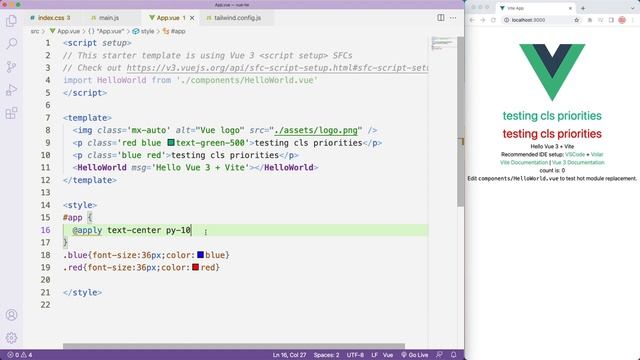 Tailwindcss for Vue 3 (3/8): Controlling Priority Levels Using Tailwind Layers смотреть онлайн