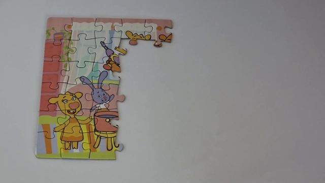 Пазл Оранжевая корова. Собираем детский пазл с героями любимого мультика