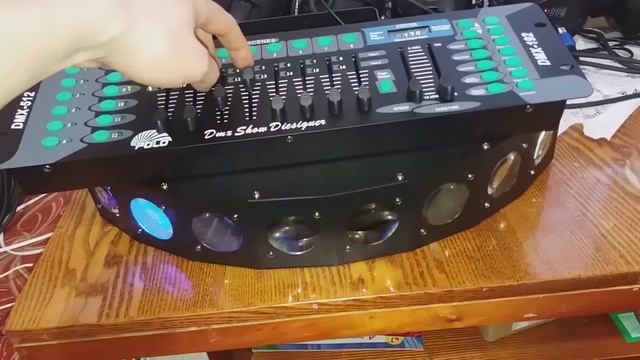 Обзор сценического прибора Kerui 8 LED смотреть онлайн