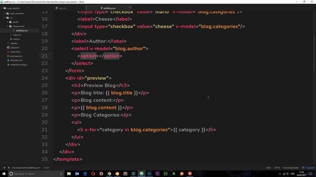 Vue JS 2 Tutorial #31 - Select Box Binding смотреть онлайн