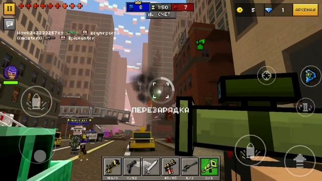 Pixel Gun 3D на русском Мультиплеер Пиксель Ган - Gameplay Multiplayer iOS, Android смотреть онлайн