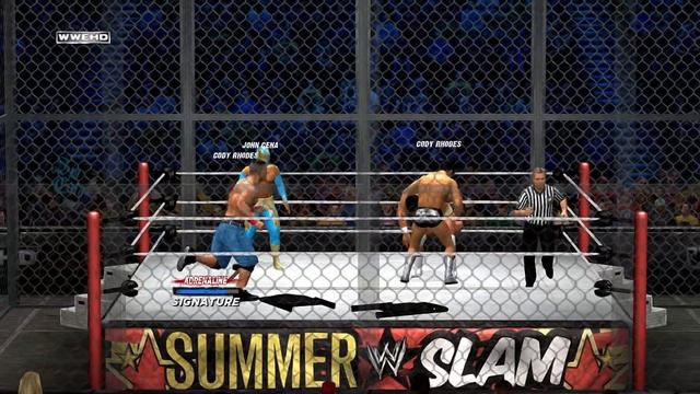 WWE '12 PS3 - "Dashing"CodyRhodesVSSinCaraVSAlbertoDelRioVSJohnCena - Fatal 4-Way Hell in a Cell смотреть онлайн