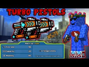 Pixel Gun 3D. {#529} Turbo Pistols [Gameplay & Review]