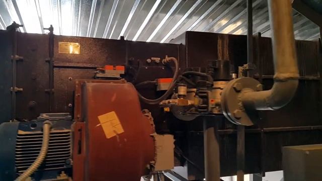 Робота газового теплогенератора (3,2 МВт) на сушарному барабані смотреть онлайн