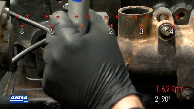 MAN TGA 18.480 Exhaust manifold gasket assembly – Montaje del colector de escape Ajusa смотреть онлайн