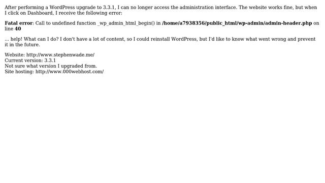 Wordpress: After upgrading WordPress, can't access admin interface (2 Solutions!!) смотреть онлайн