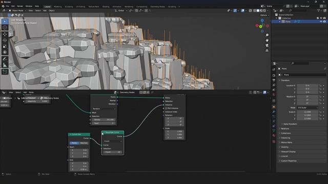 Environment creation in Geometry Nodes смотреть онлайн
